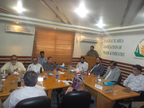 Visit of Mr. R.A. Farouqi Administrator Karachi on 19-Aug-2014