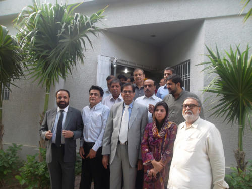 Visit of Mr. R.A. Farouqi Administrator Karachi on 19-Aug-2014