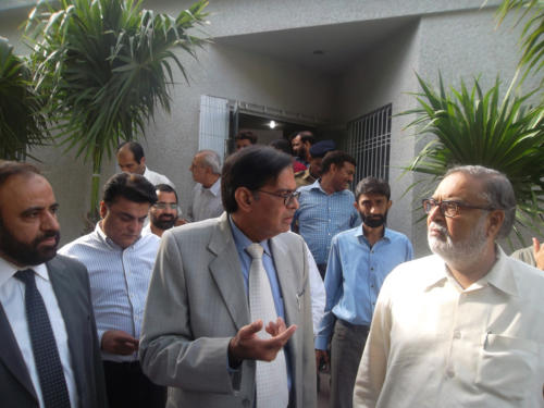 Visit of Mr. R.A. Farouqi Administrator Karachi on 19-Aug-2014