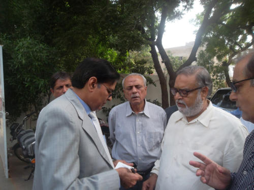 Visit of Mr. R.A. Farouqi Administrator Karachi on 19-Aug-2014