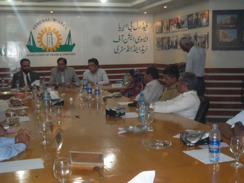 Visit of Mr. R.A. Farouqi Administrator Karachi on 19-Aug-2014