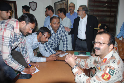 VISIT OF DG RANGERS 24-04-2015